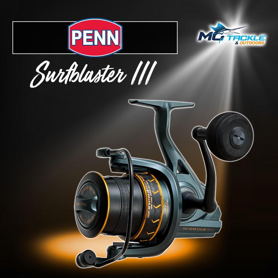 New - PENN SURFBLASTER III SPIN REEL