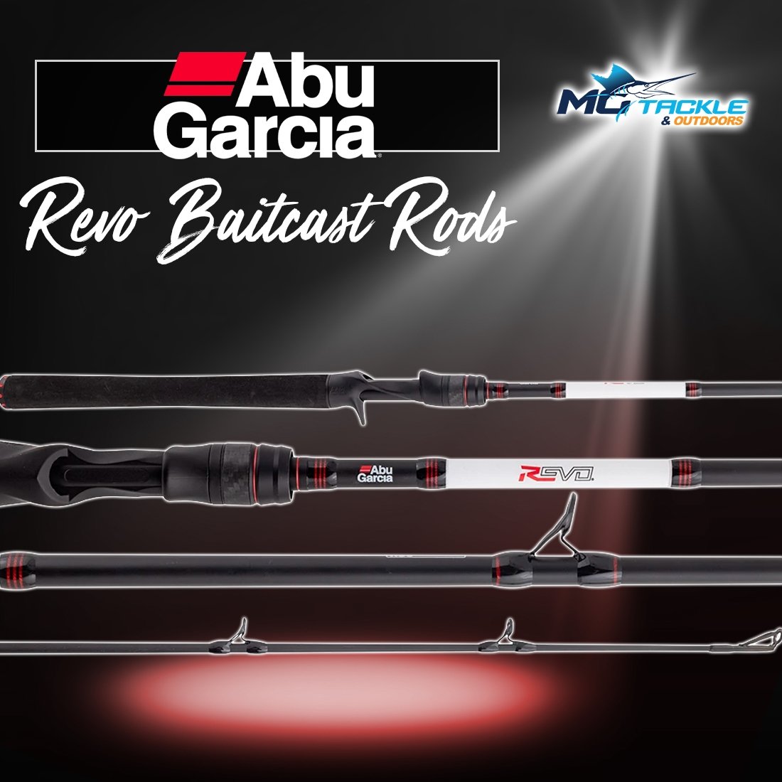 New - ABU GARCIA REVO BAITCAST ROD