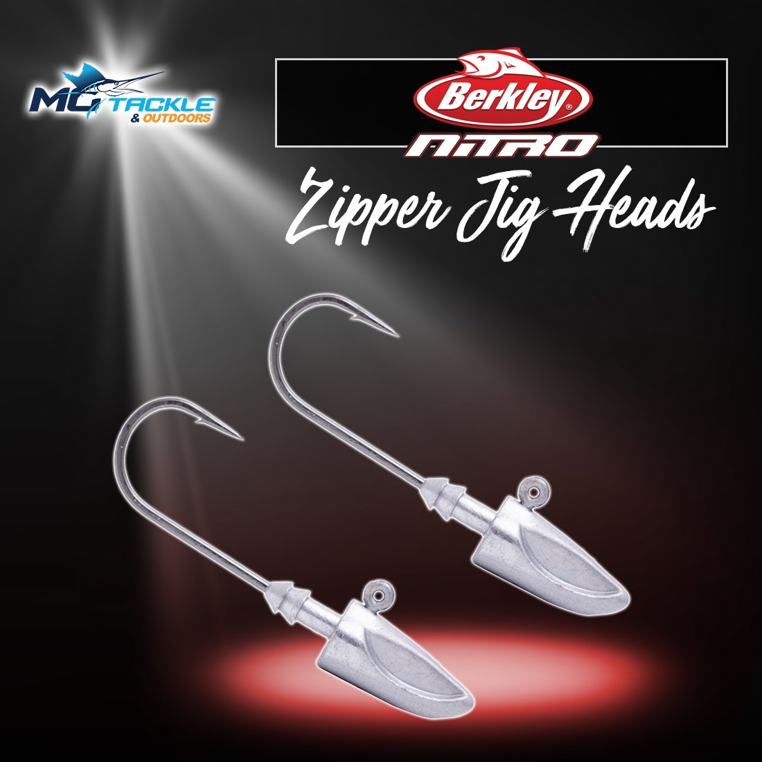 New - BERKLEY NITRO ZIPPER JIG HEAD