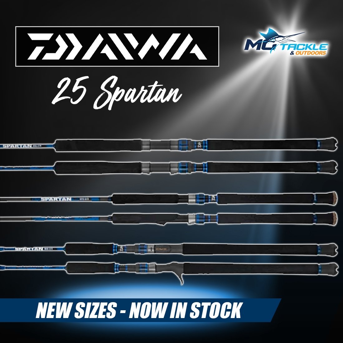 New - DAIWA 25 SPARTAN ROD