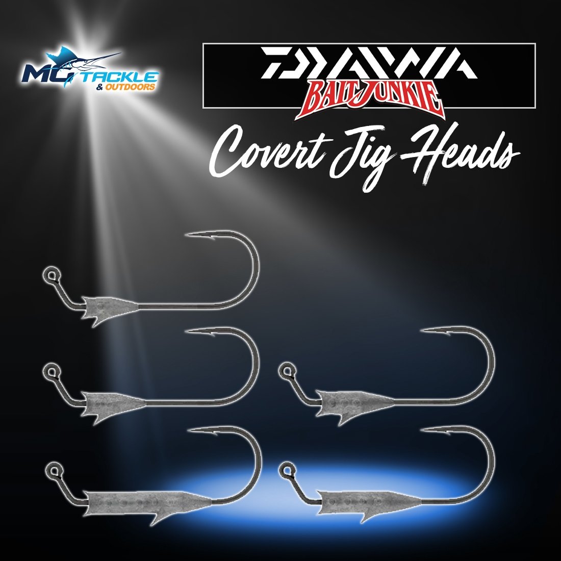 New - Daiwa Bait Junkie Covert Jig Heads