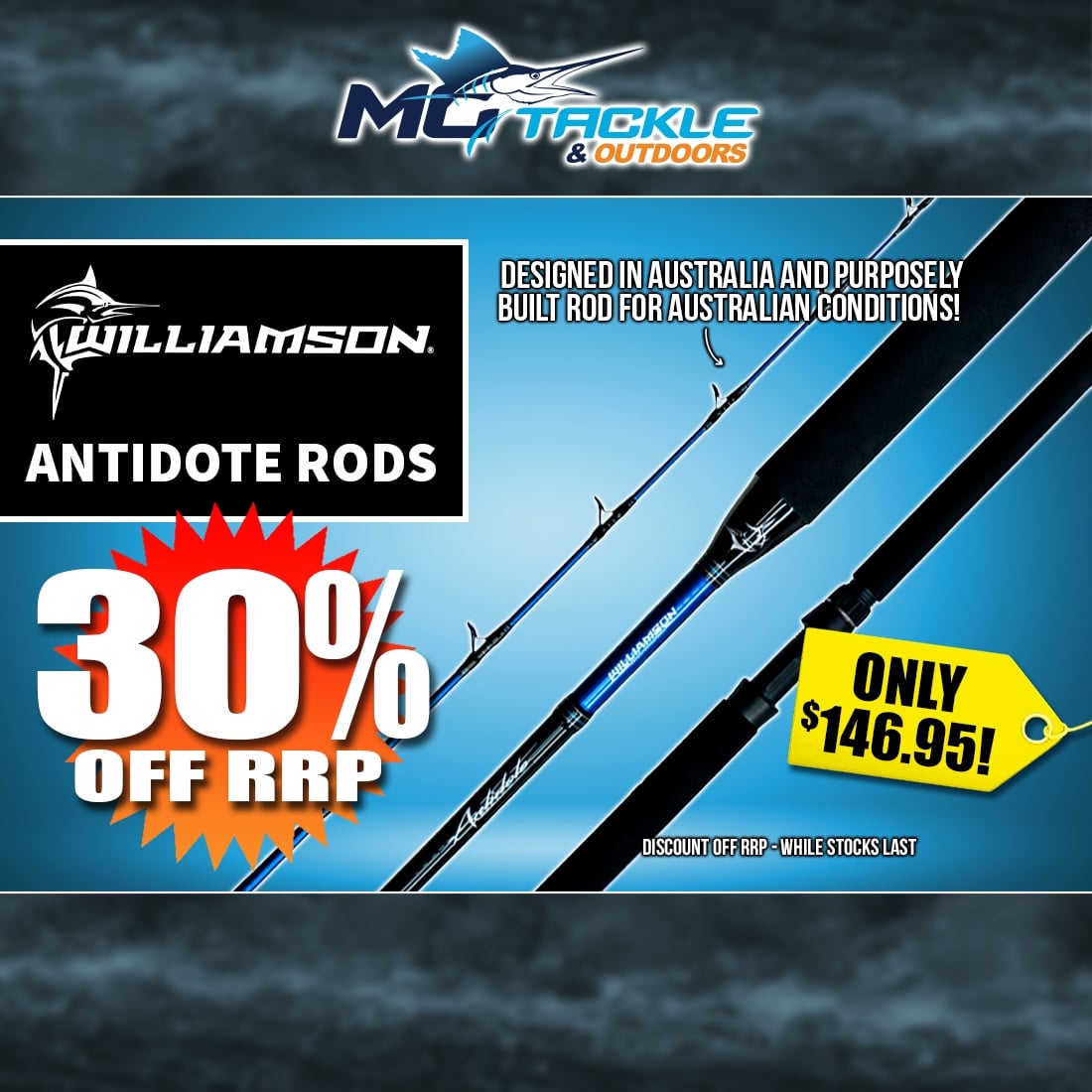 30% off WILLIAMSON ANTIDOTE ROD