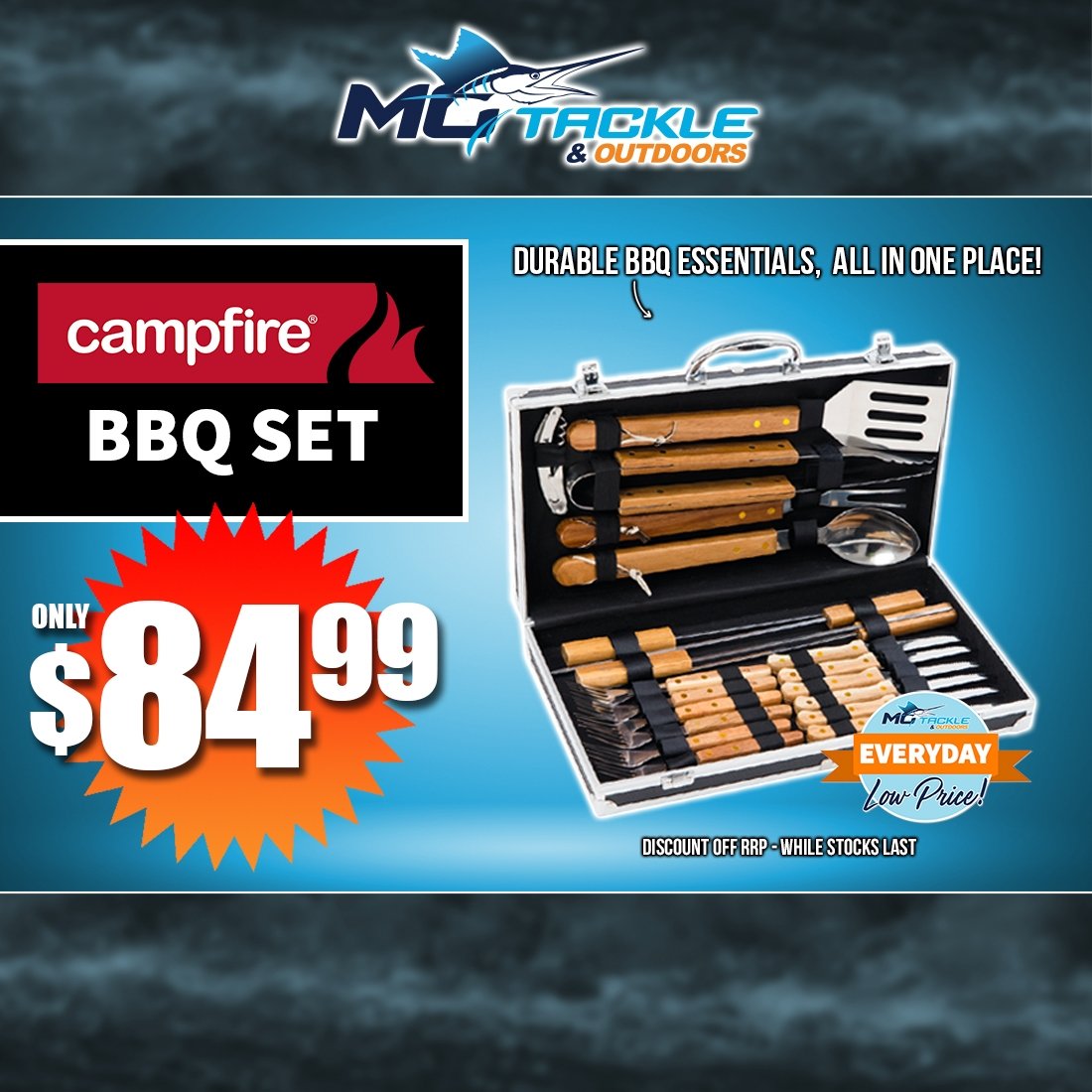 CAMPFIRE BBQ SET only $84.99
