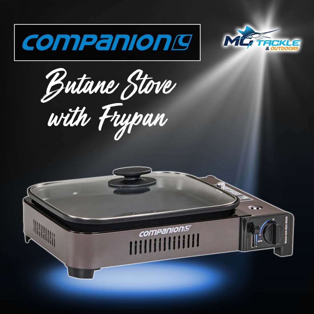 New - COMPANION BUTANE STOVE WITH FRYPAN