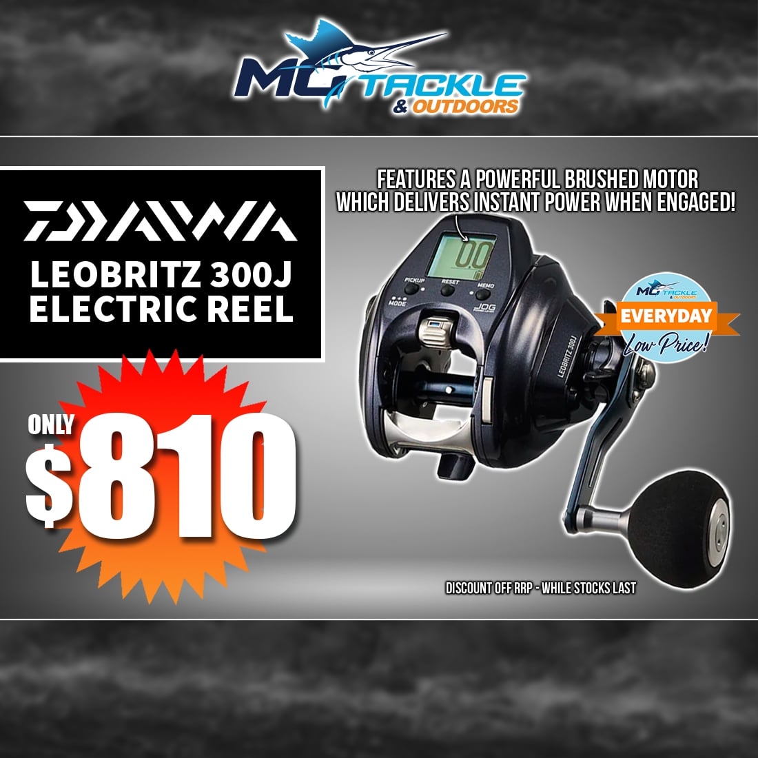 DAIWA 23 LEOBRITZ 300J ELECTRIC REEL only $810