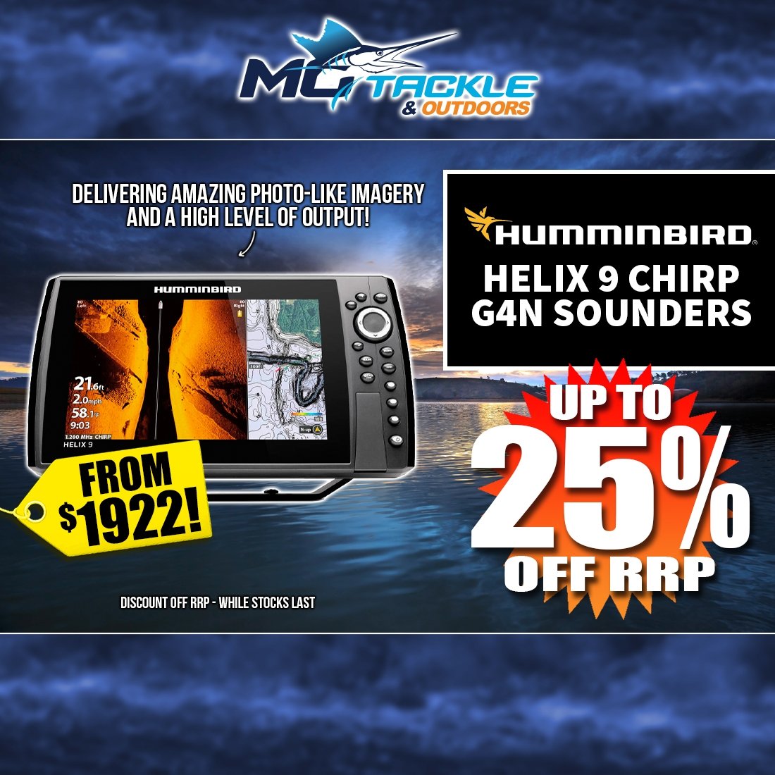 Humminbird Helix 9 Sounders from $1922