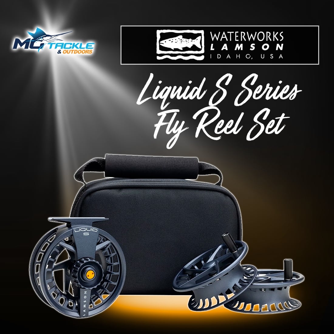New - LAMSON LIQUID S-SERIES FLY REEL SET
