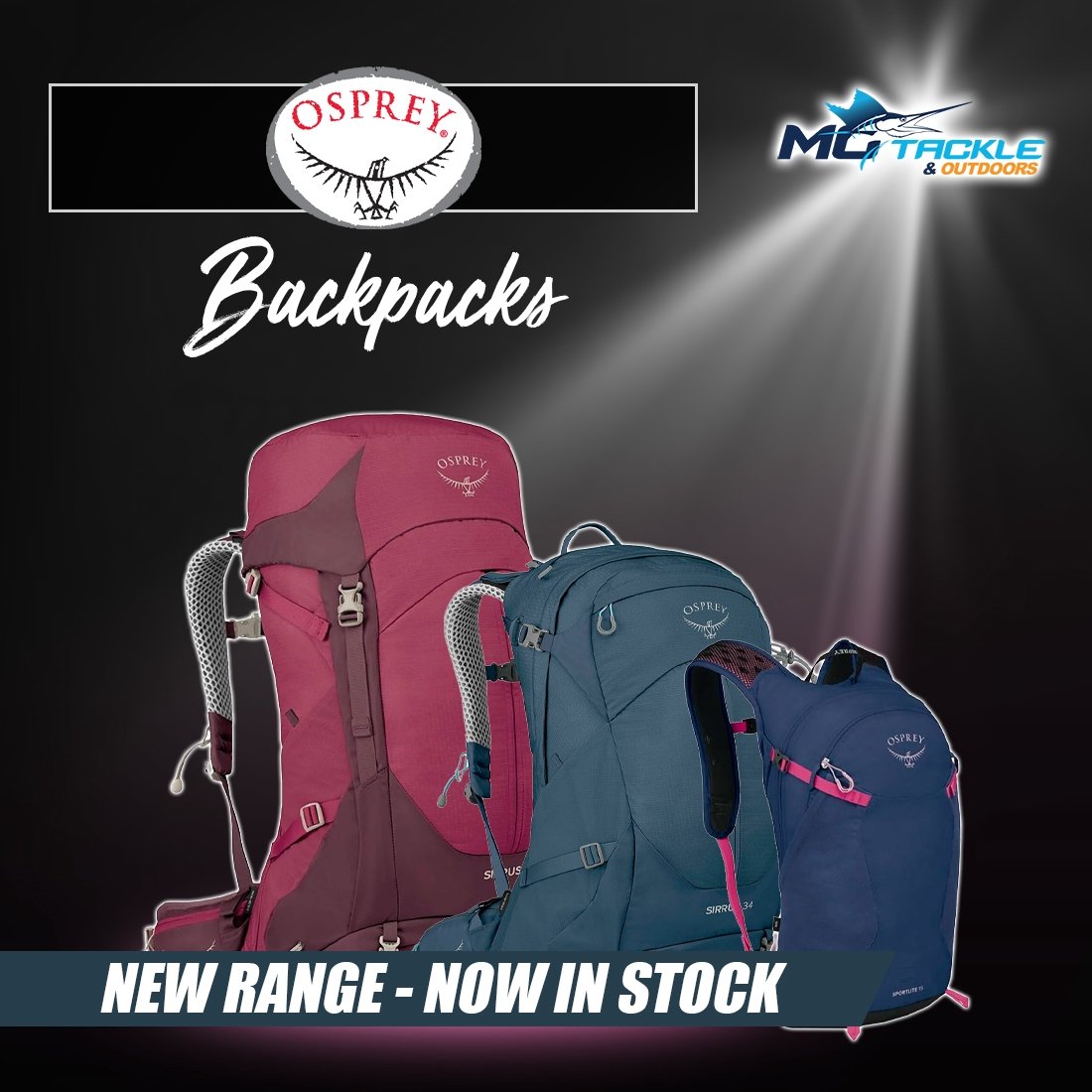 New - Osprey Backpack Range