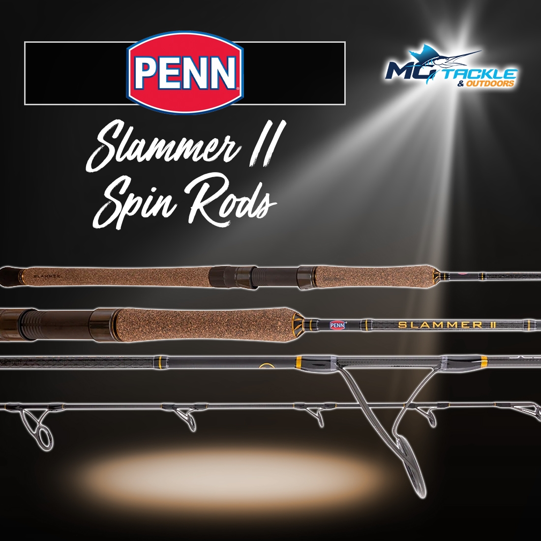 New - PENN SLAMMER II SPIN ROD