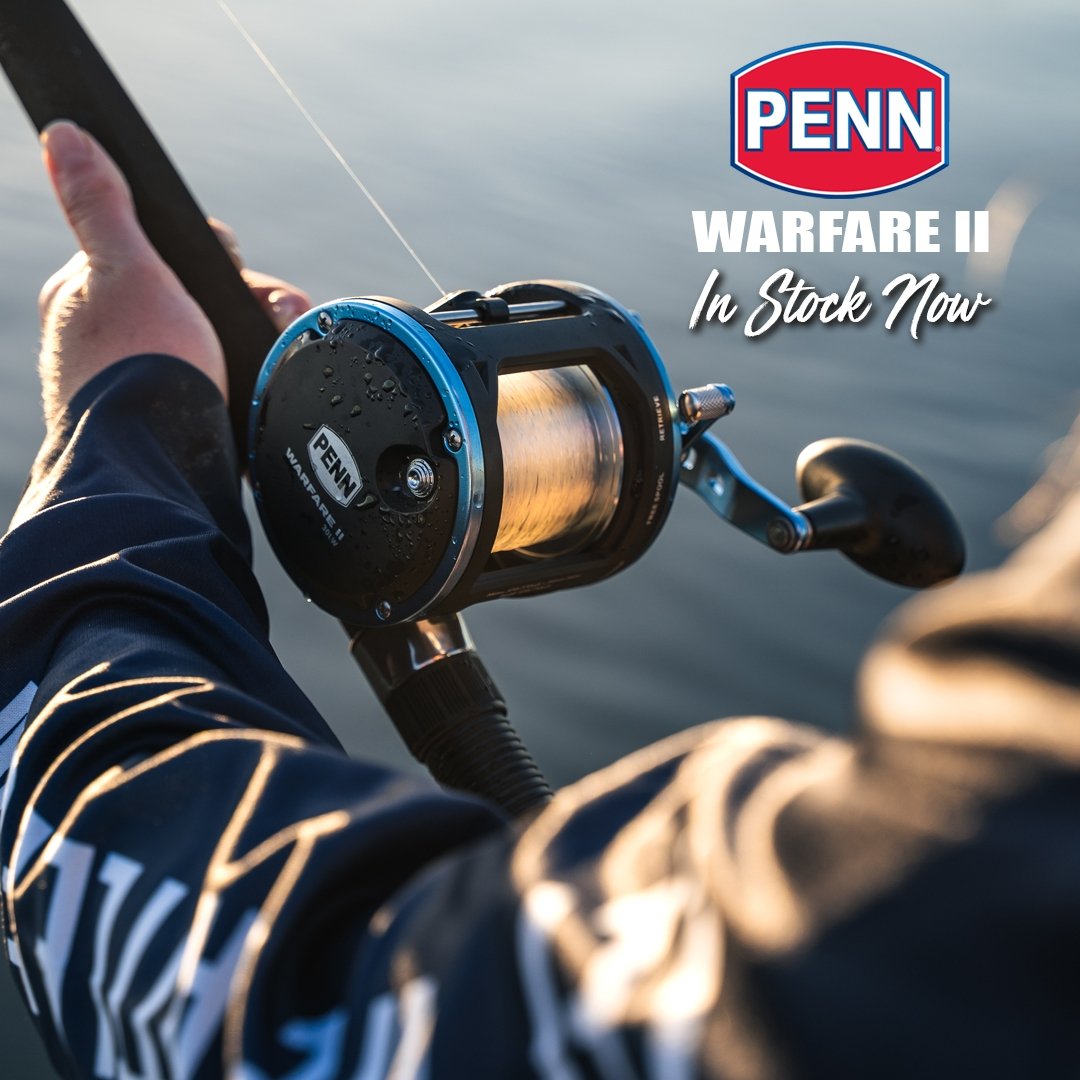 New - PENN WARFARE II LEVEL WIND OVERHEAD REEL