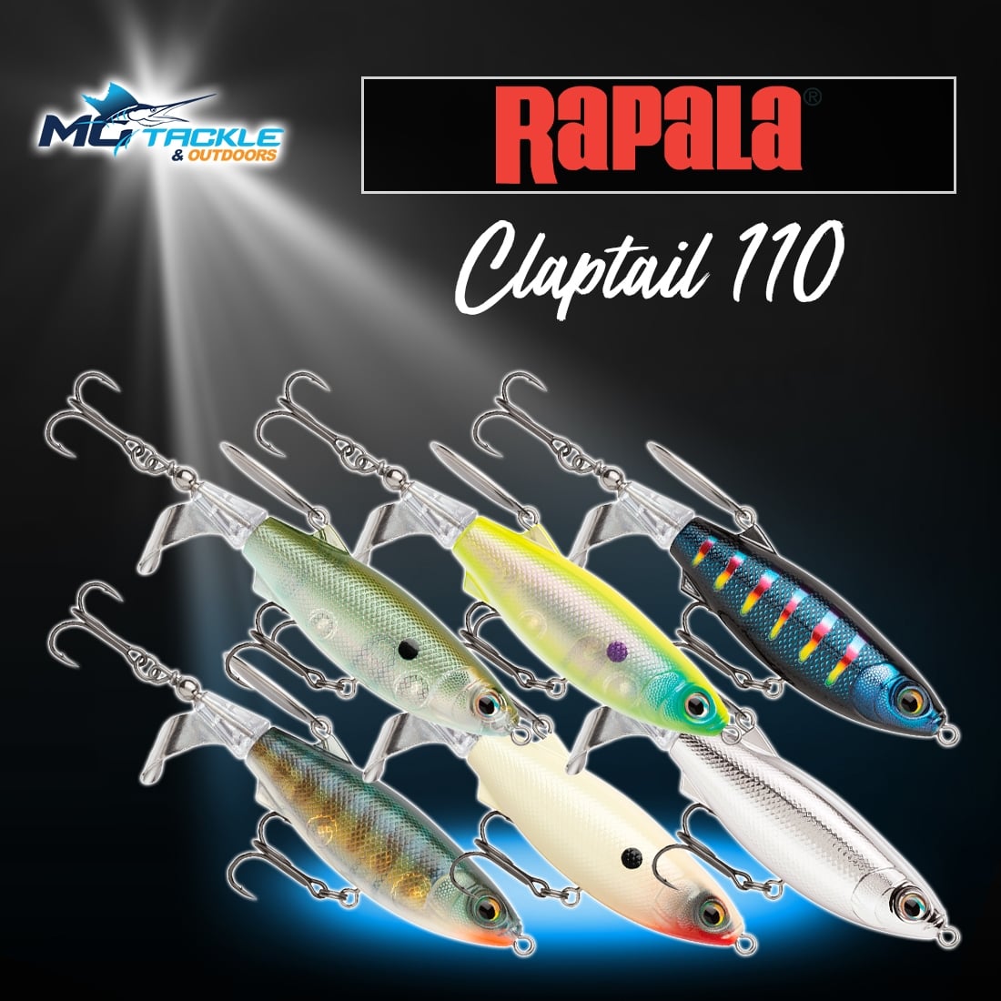 New - RAPALA CLAPTAIL 110 LURE