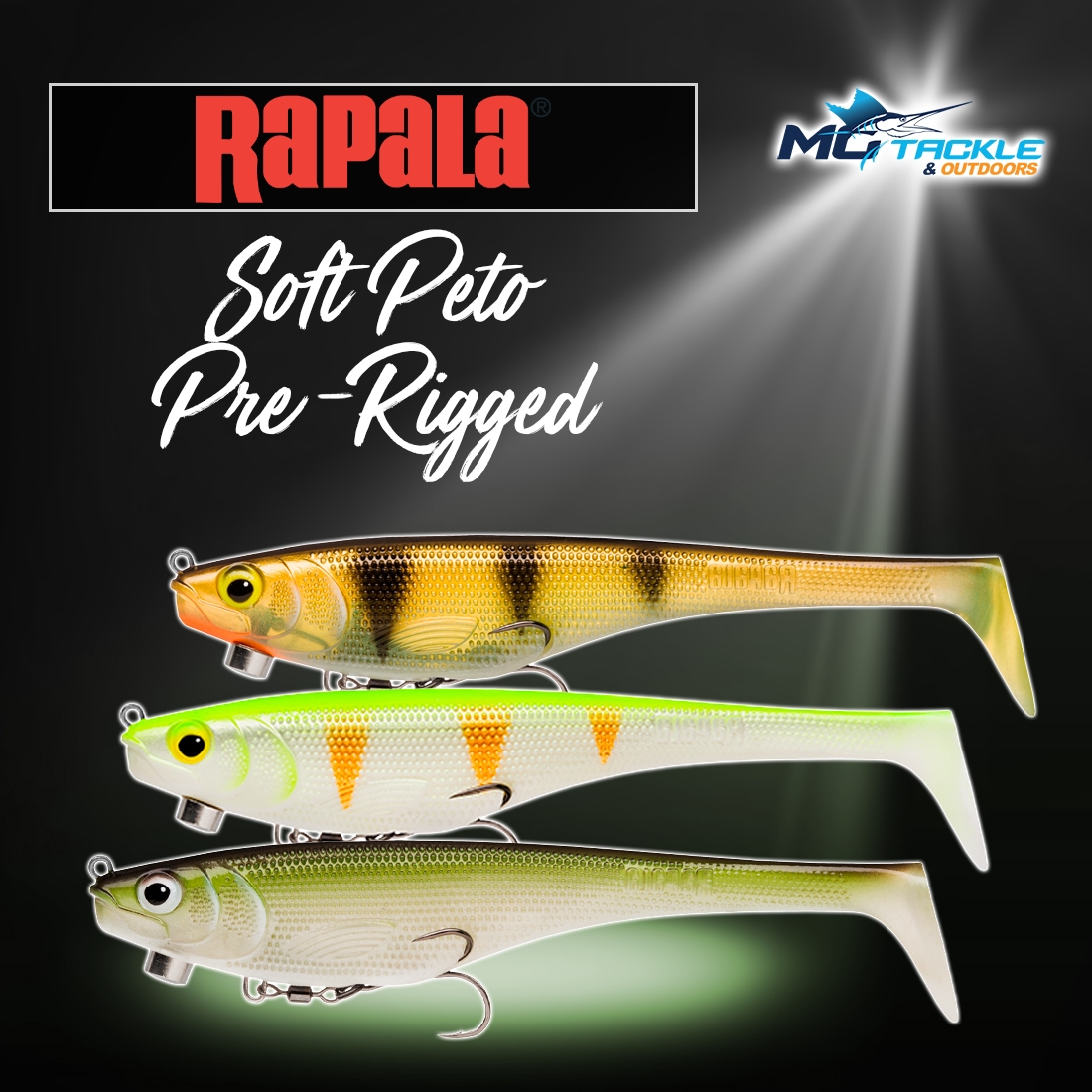 New - RAPALA SOFT PETO PRE-RIGGED LURE
