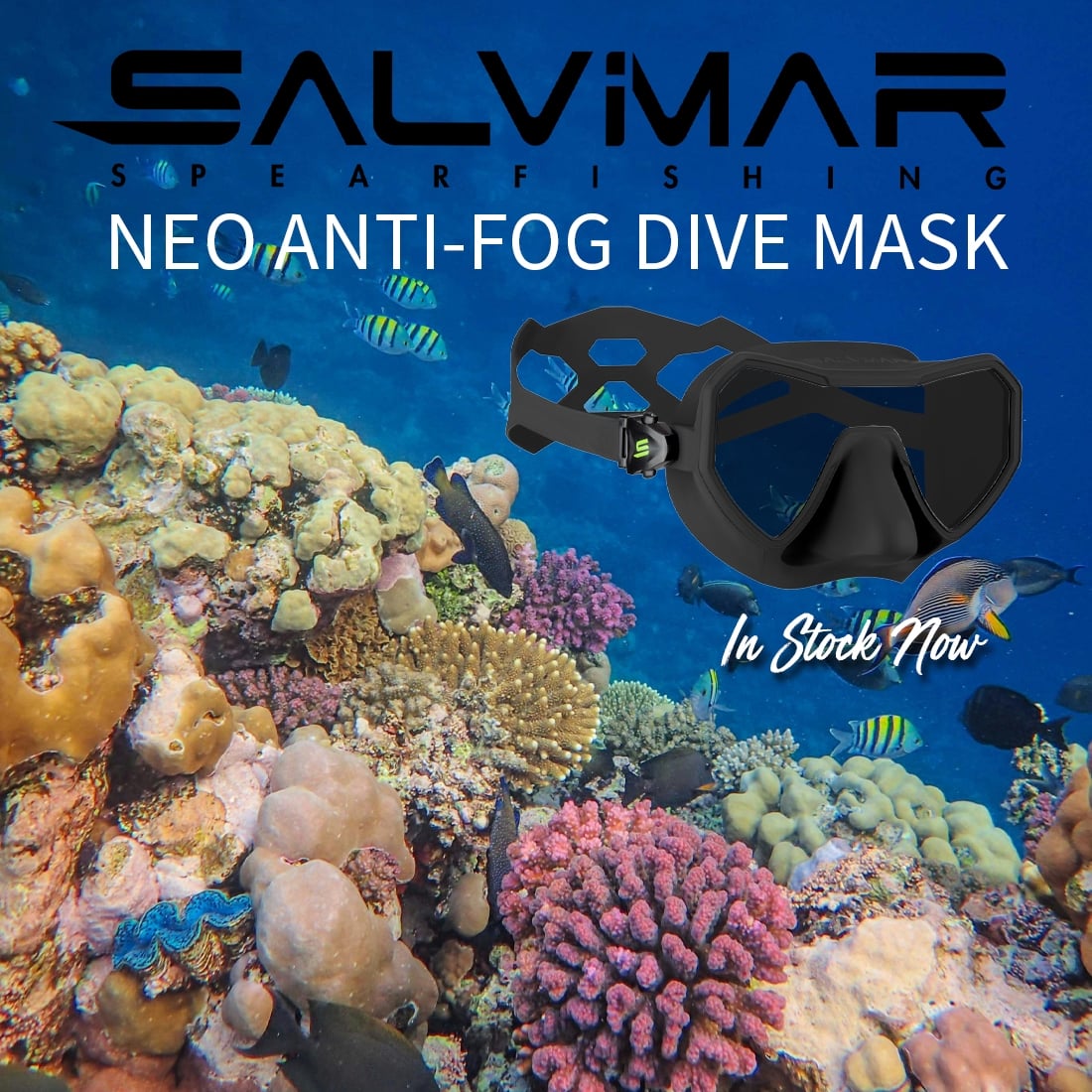 New - SALVIMAR NEO ANTI-FOG DIVE MASK