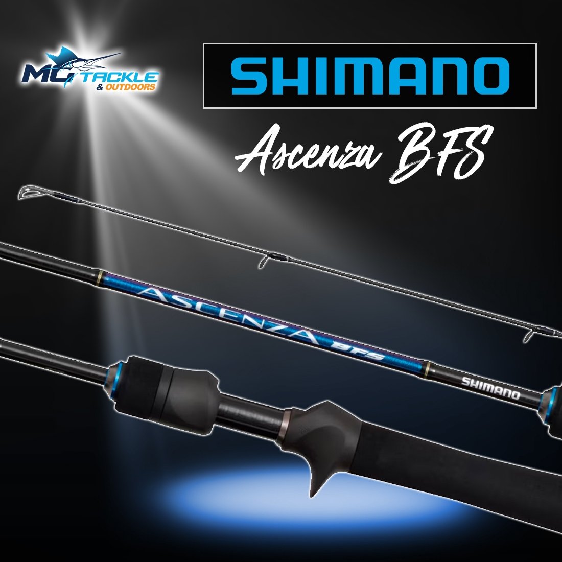 New - SHIMANO ASCENZA BFS BAITCAST ROD