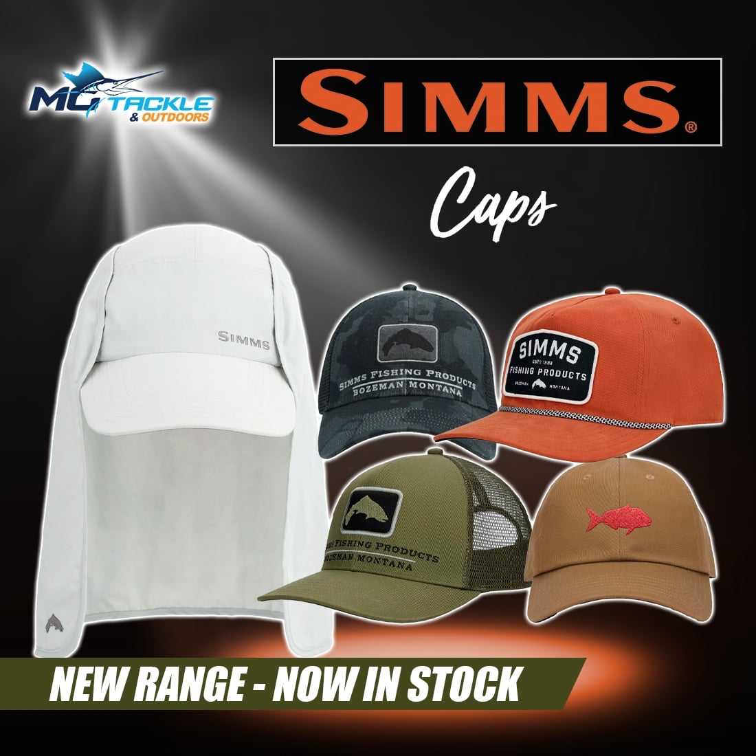 New - SIMMS Caps