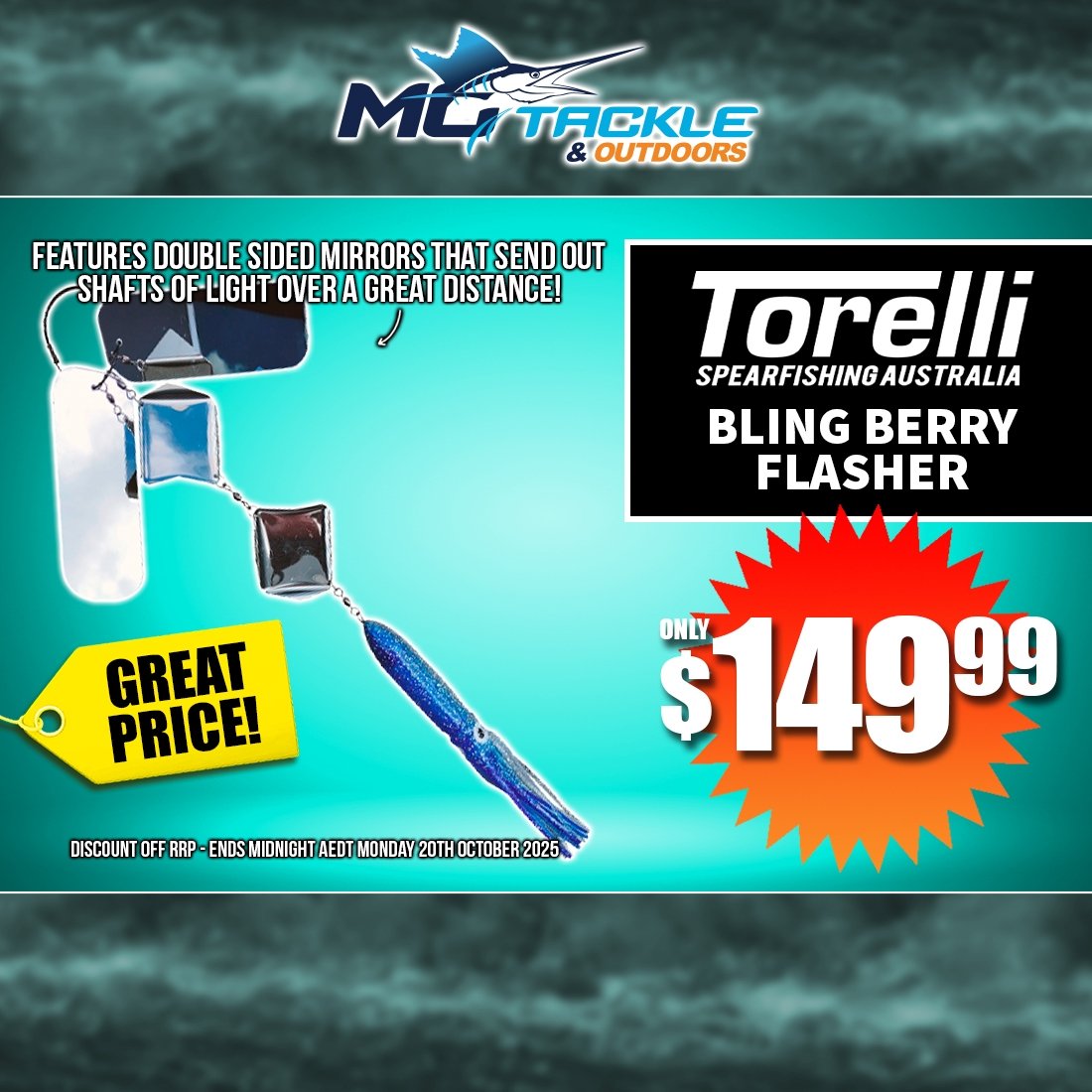 TORELLI BLING BERRY FLASHER only $149.99