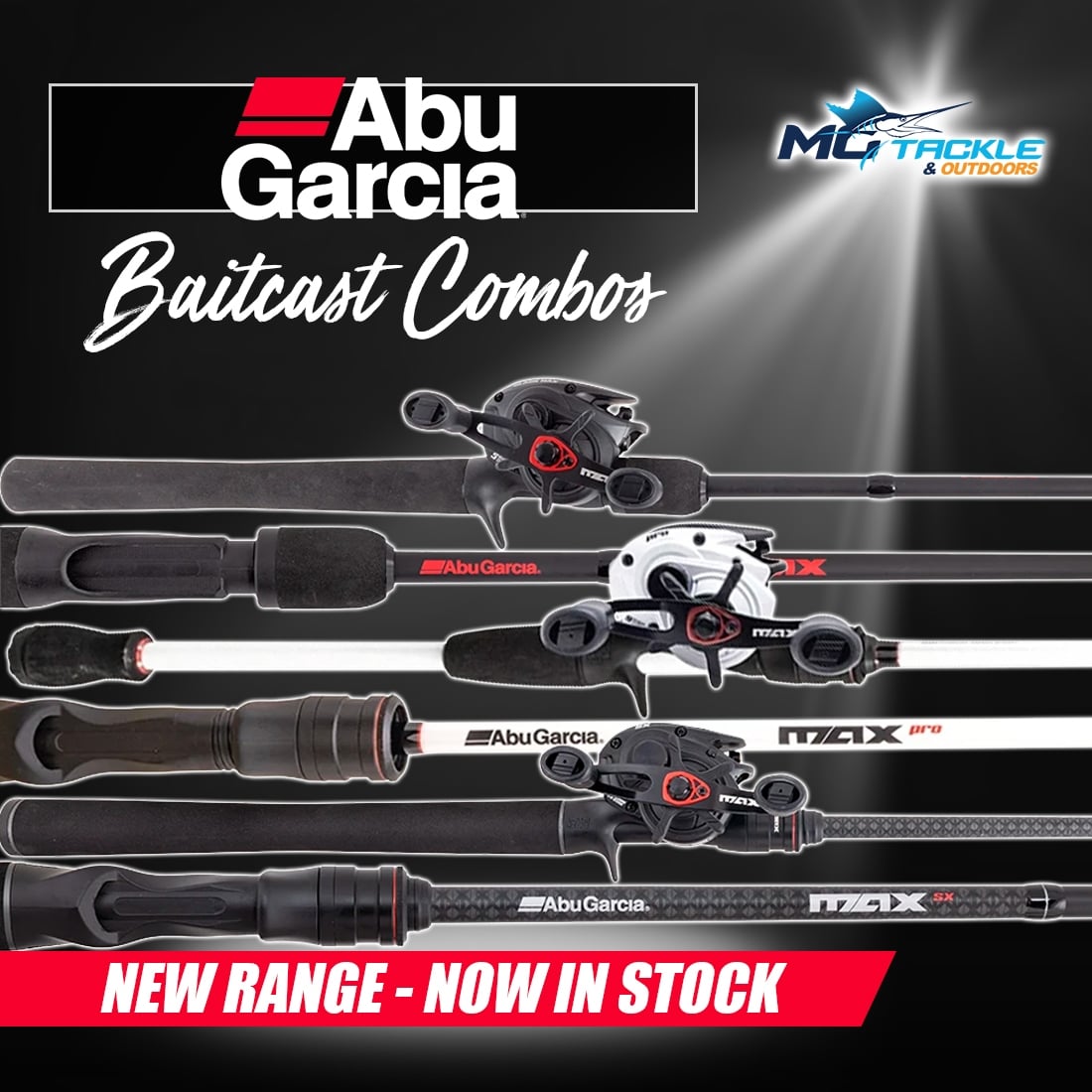 New - Abu Garcia Baitcast Combos