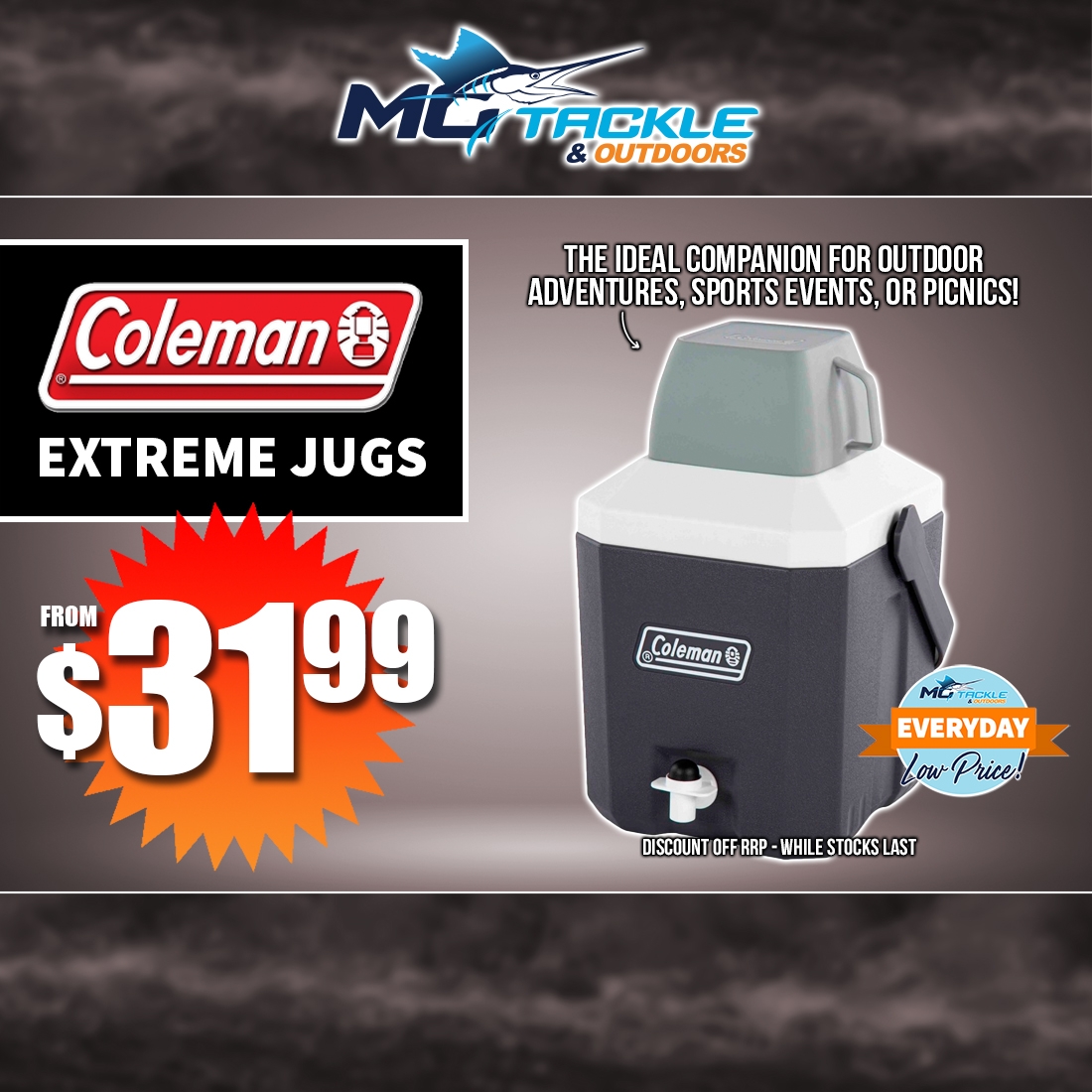 COLEMAN EXTREME JUG from $31.99