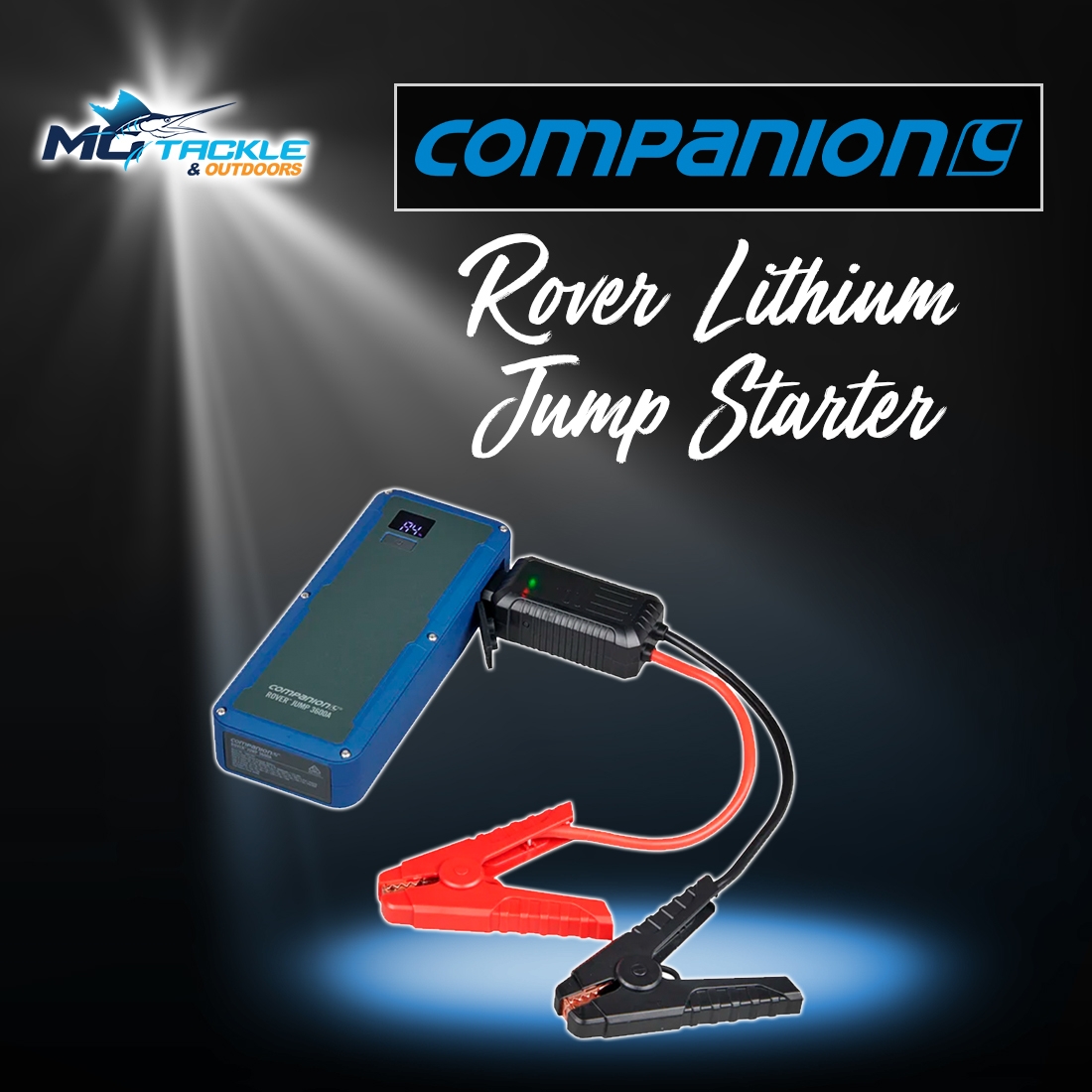 New - COMPANION ROVER JUMP 3600A LITHIUM JUMP STARTER