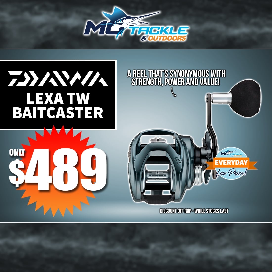 DAIWA LEXA TW BAITCAST REEL only $489
