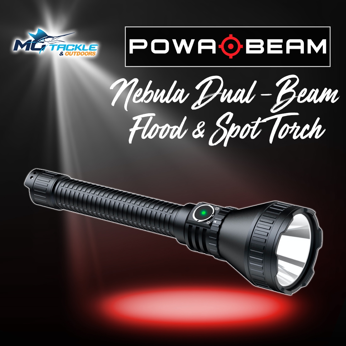 New - POWA BEAM NEBULA DUAL-BEAM FLOOD & SPOT TORCH