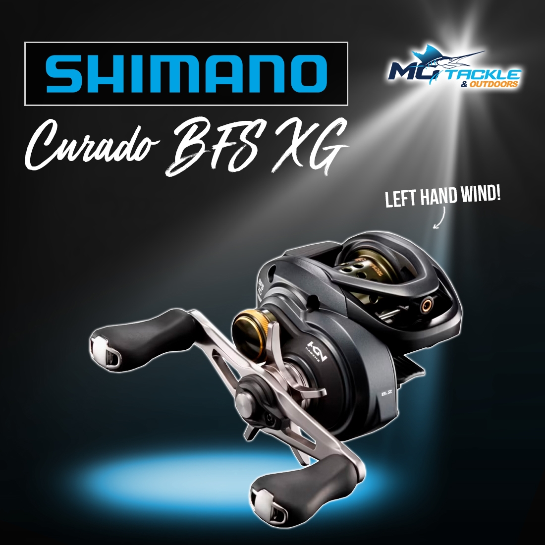 New - SHIMANO CURADO BFS XG BAITCAST REEL