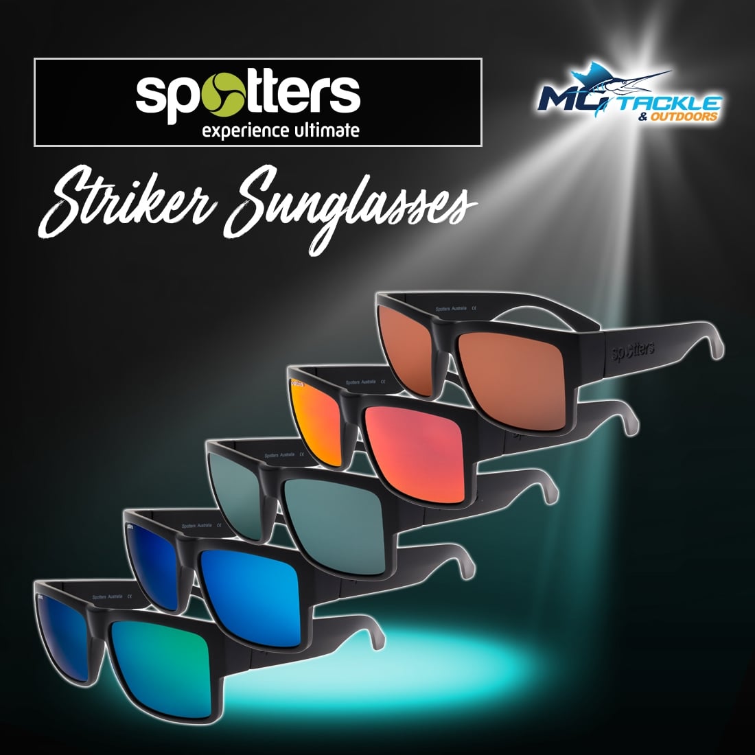 New - SPOTTERS STRIKER POLARISED SUNGLASSES