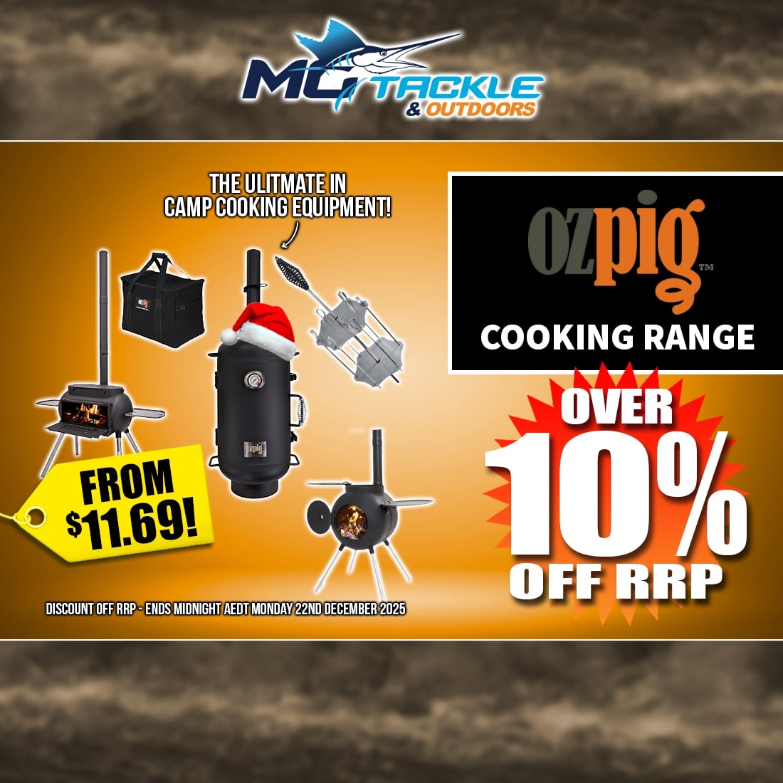 10% off Ozpig Cooking Equipment