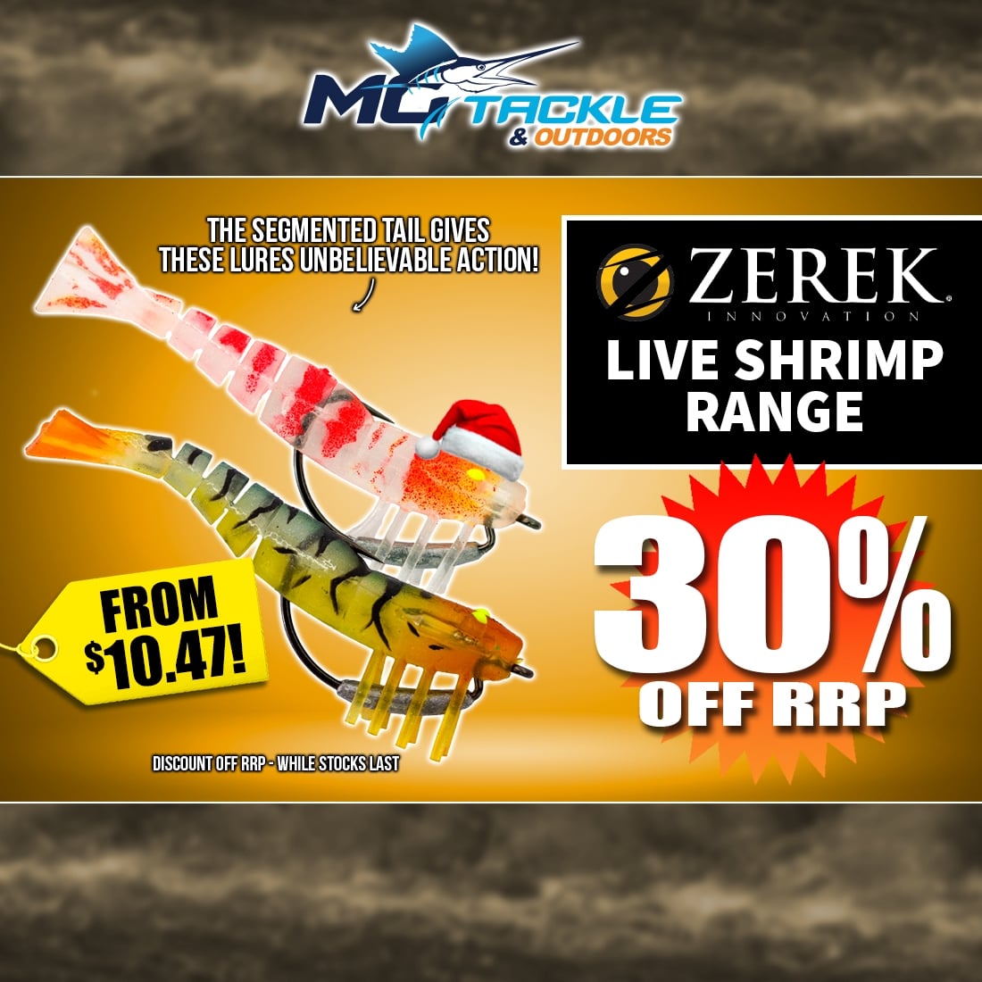 30% off Zerek Live Shrimp