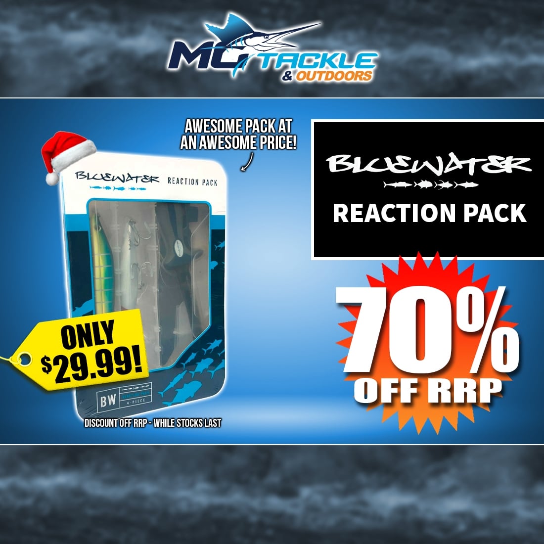 70% off BLUEWATER REACTION PACK