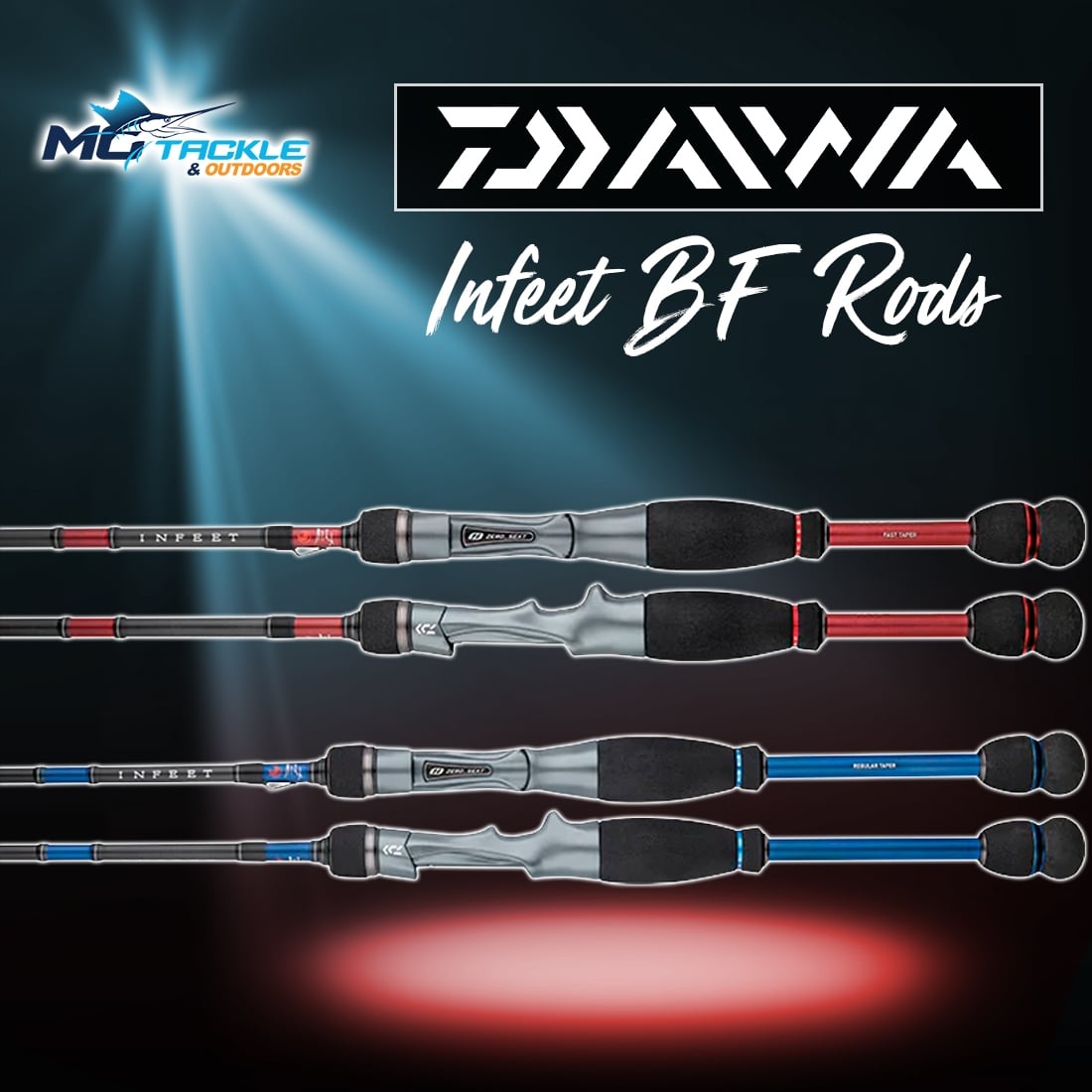 New - DAIWA 26 INFEET BF BAITCAST ROD