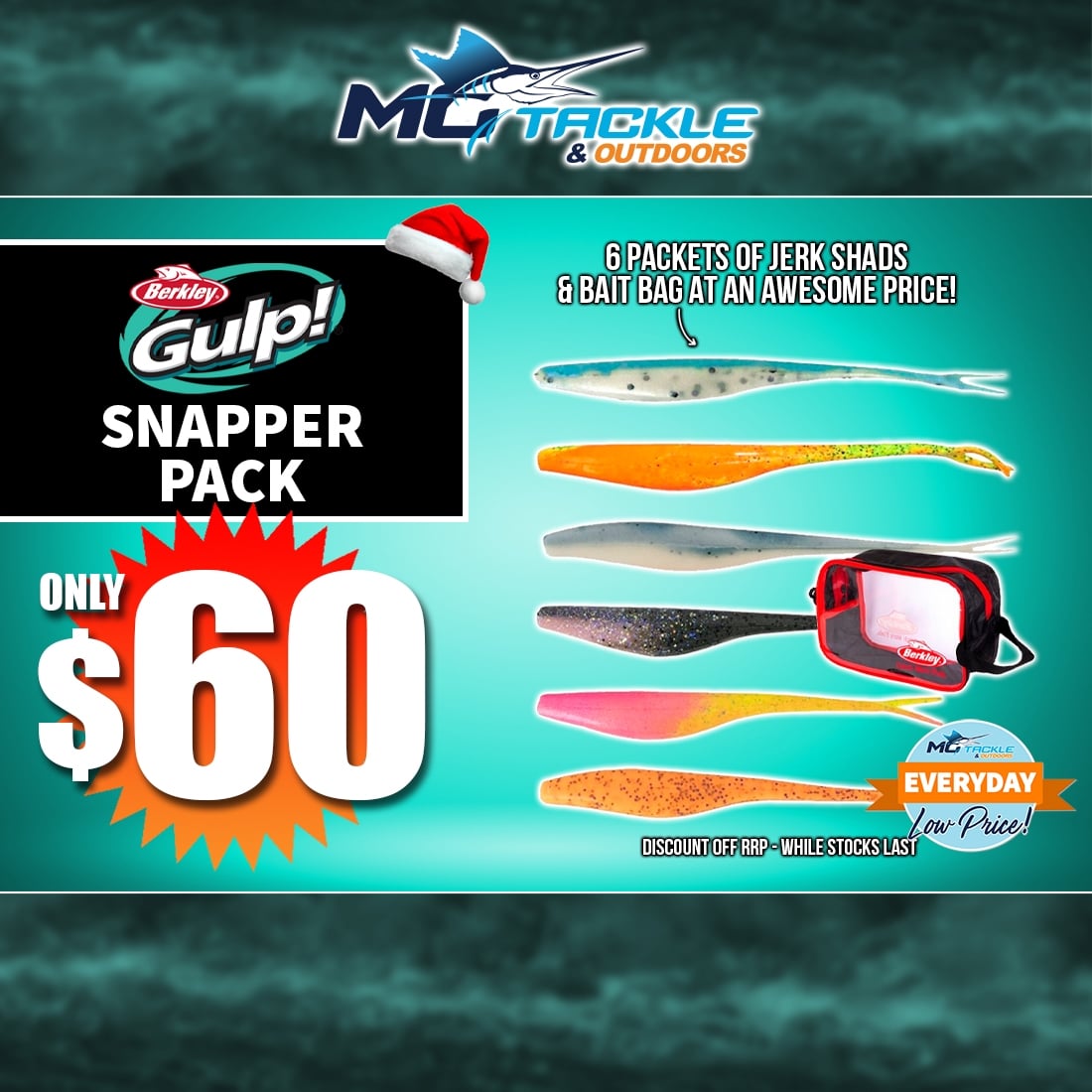 GULP! SNAPPER PACK only $60