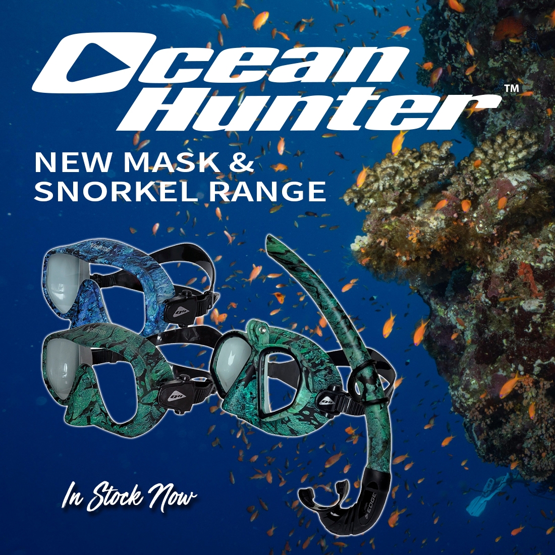 New - Ocean Hunter Mask & Snorkel Range