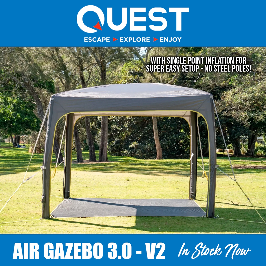 New - QUEST AIR GAZEBO 3.0 - V2
