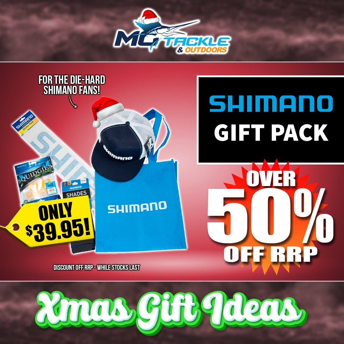 SHIMANO GIFT PACK only $39.95