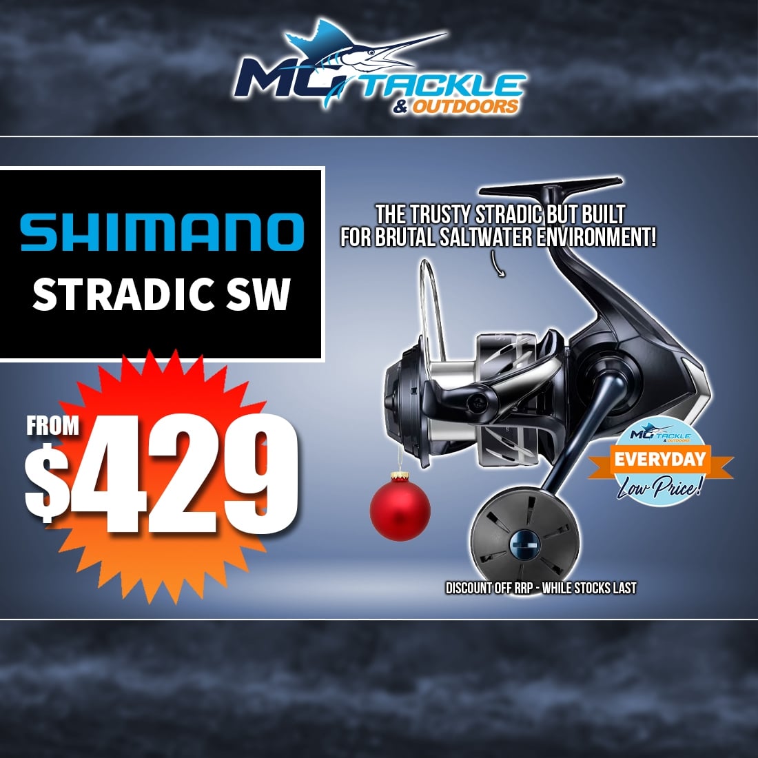 SHIMANO 24 STRADIC SW-B SPIN REEL from $429