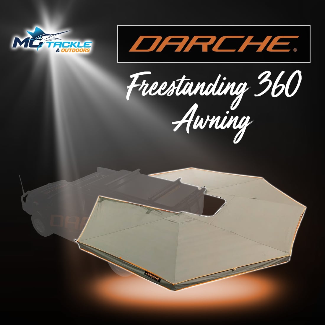 New - DARCHE FREESTANDING 360 AWNING