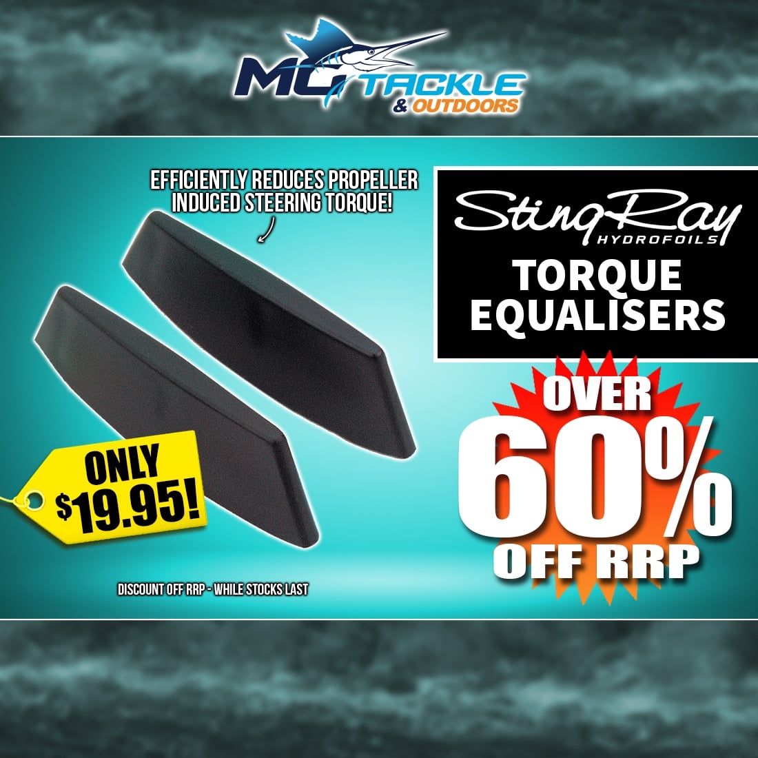 STING RAY TORQUE EQUALIZERS only $19.95
