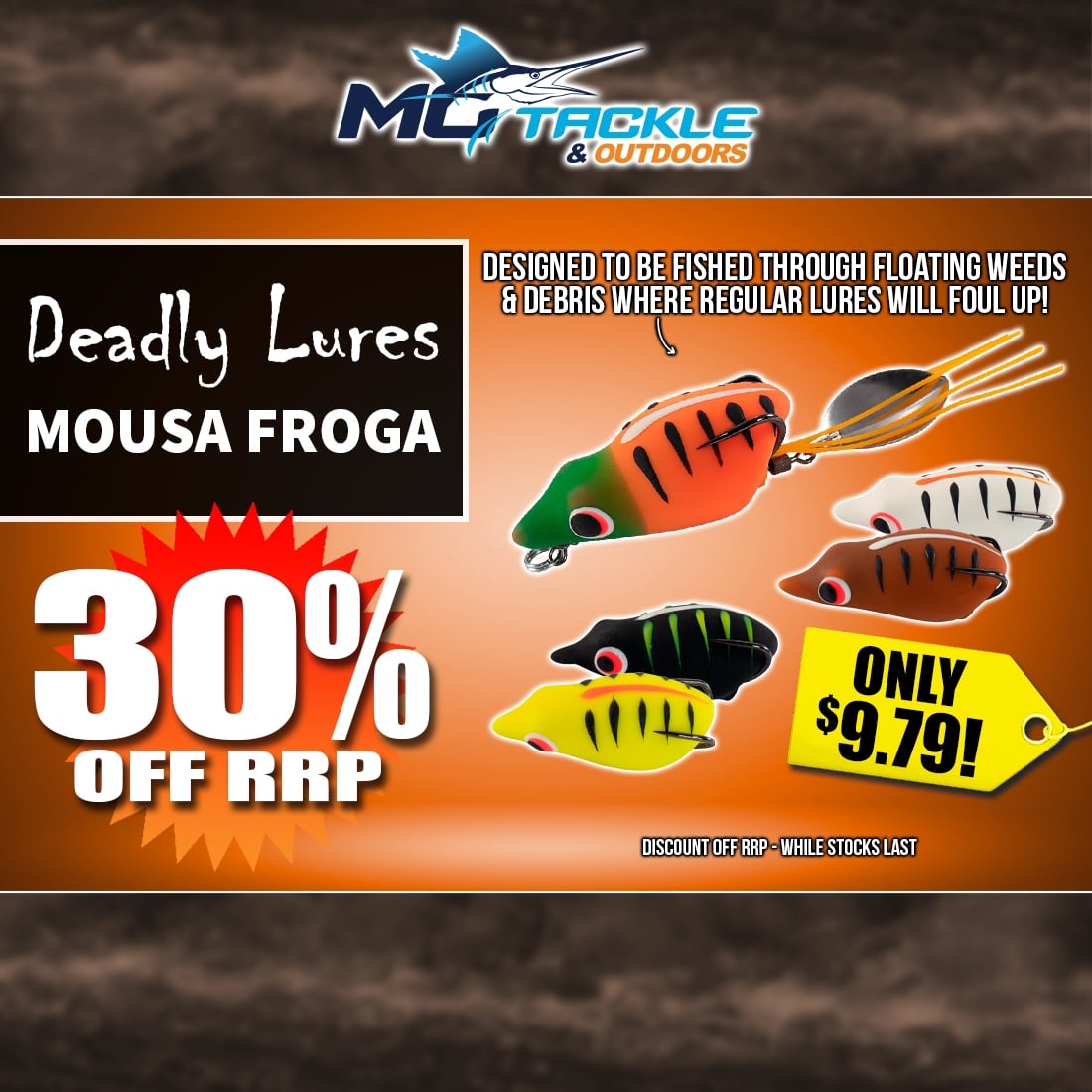 30% off DEADLY MOUSA FROGA LURE