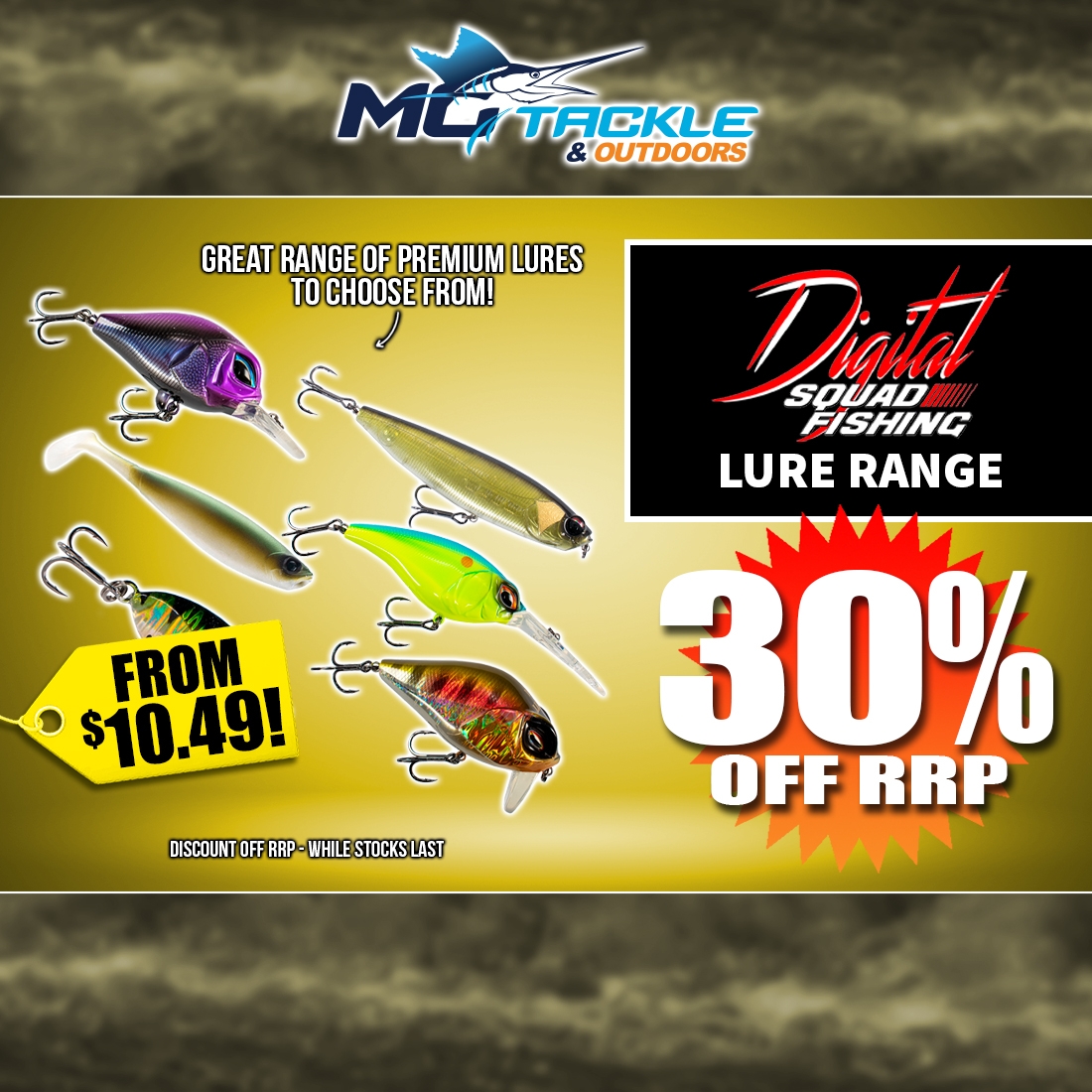 30% off Digital Squad Lure Range