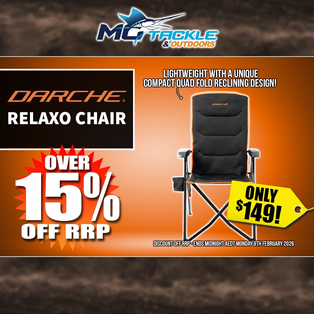 DARCHE RELAXO CHAIR only $149