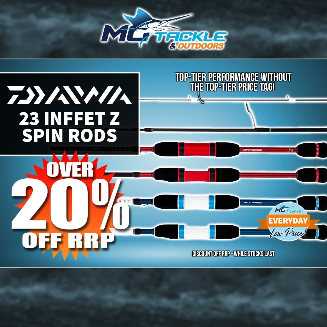 Over 20% off DAIWA 23 INFEET Z SPIN ROD