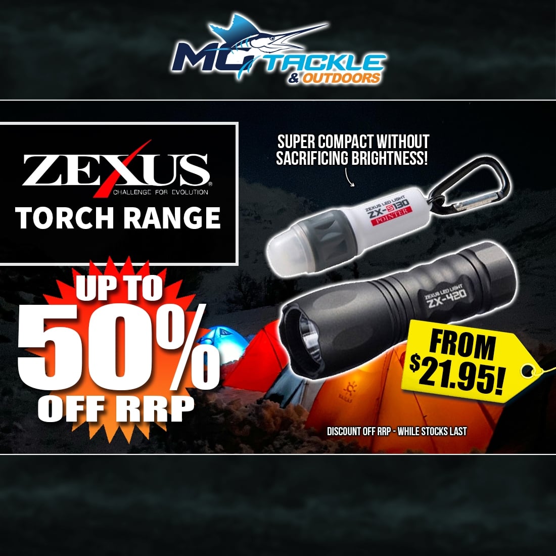 Up to 50% off Zexus Torches