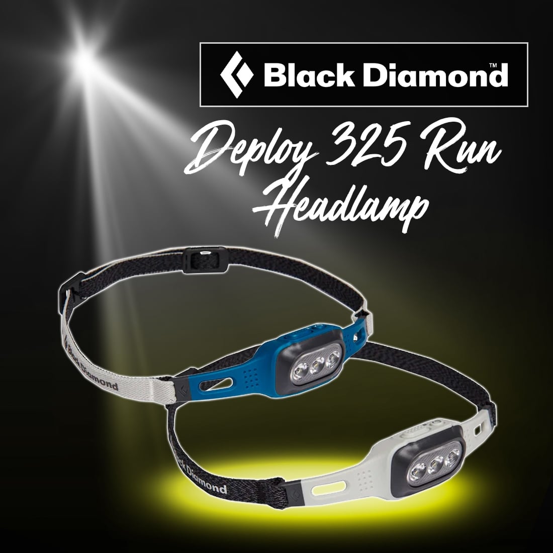 New - BLACK DIAMOND DEPLOY 325 RUN HEADLAMP