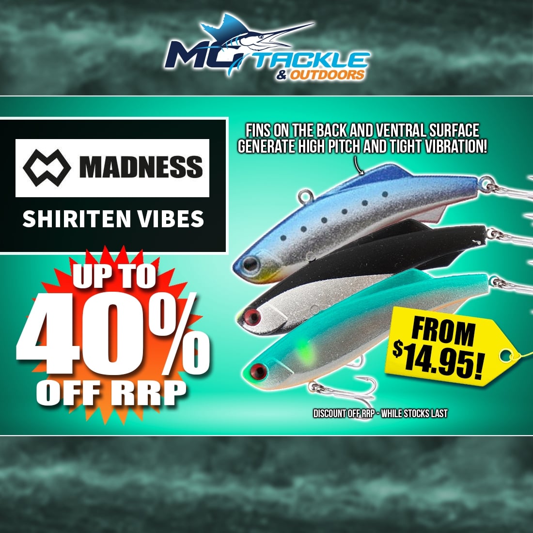 MADNESS SHIRITEN VIBE from $14.95