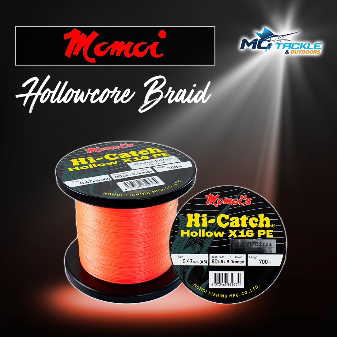 New - MOMOI HOLLOWCORE BRAID