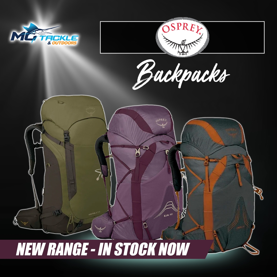 New - Osprey Backpack Range