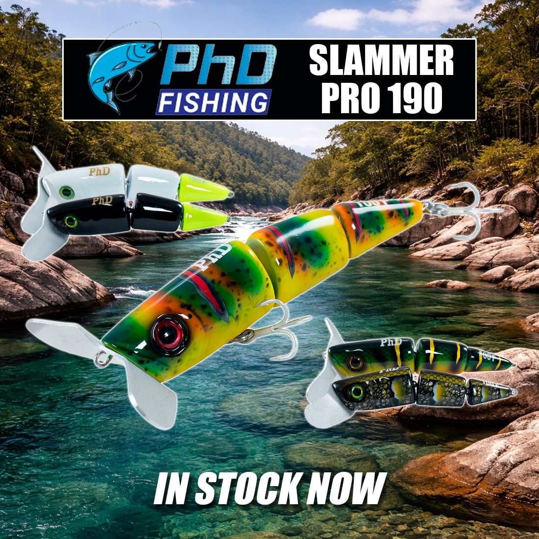 New - PHD LURES SLAMMER PRO 190 LURE