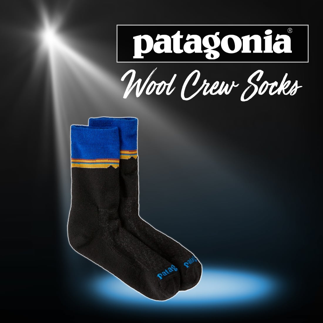 New - PATAGONIA WOOL CREW SOCKS
