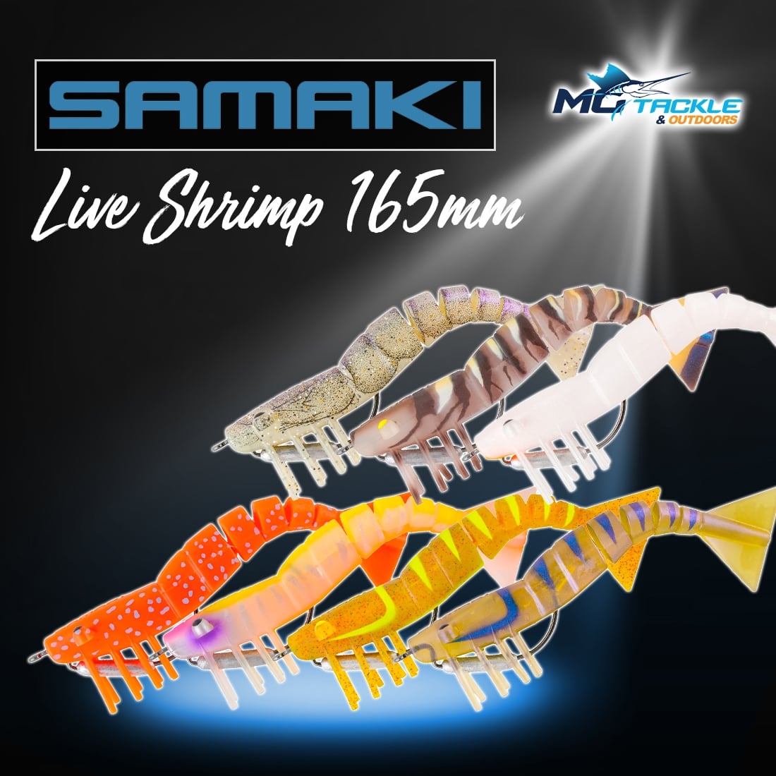 New - SAMAKI LIVE SHRIMP LURE - 165MM
